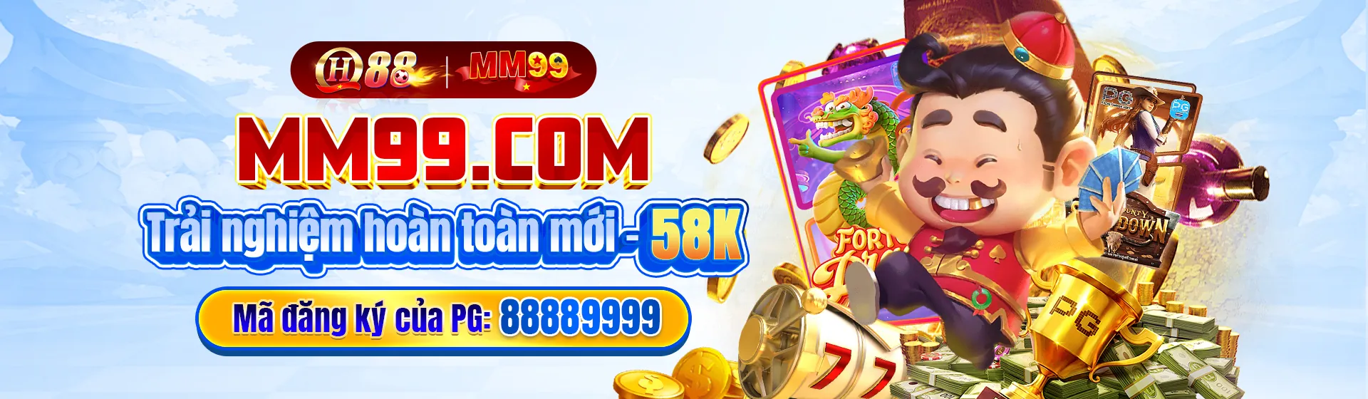 Máy đánh bạc VG99 Casino với biểu tượng may mắn